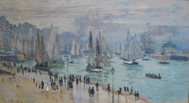 เลออาฟร์ เรือประมงออกจากท่าเรือ - Claude Monet