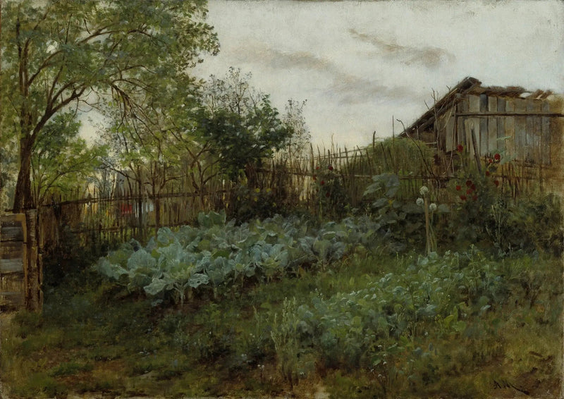 สวนหลังบ้าน - Adolph von Menzel