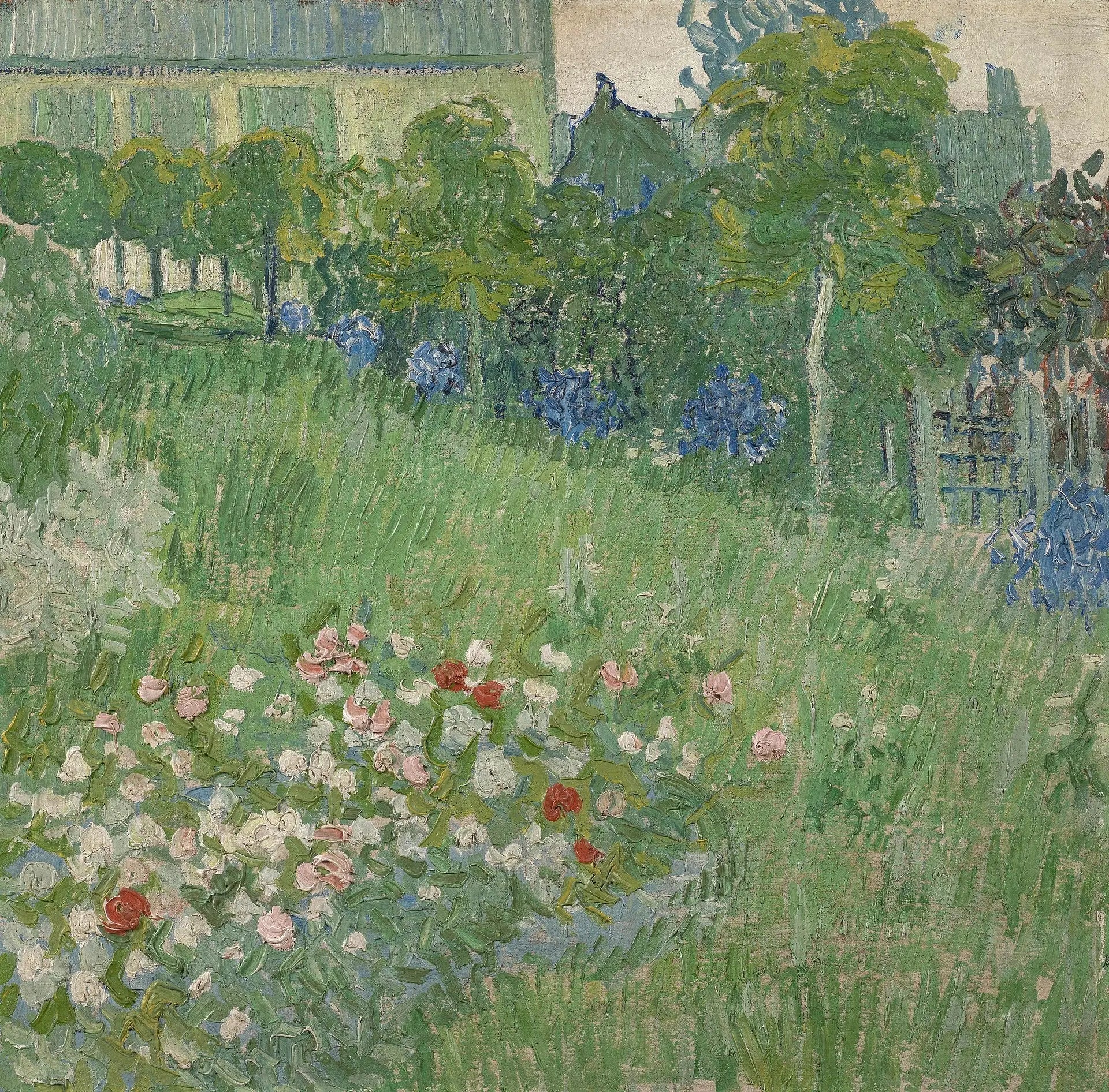 Le jardin de Daubigny - Vincent van Gogh image 1 copie peinte à la main à l’huile