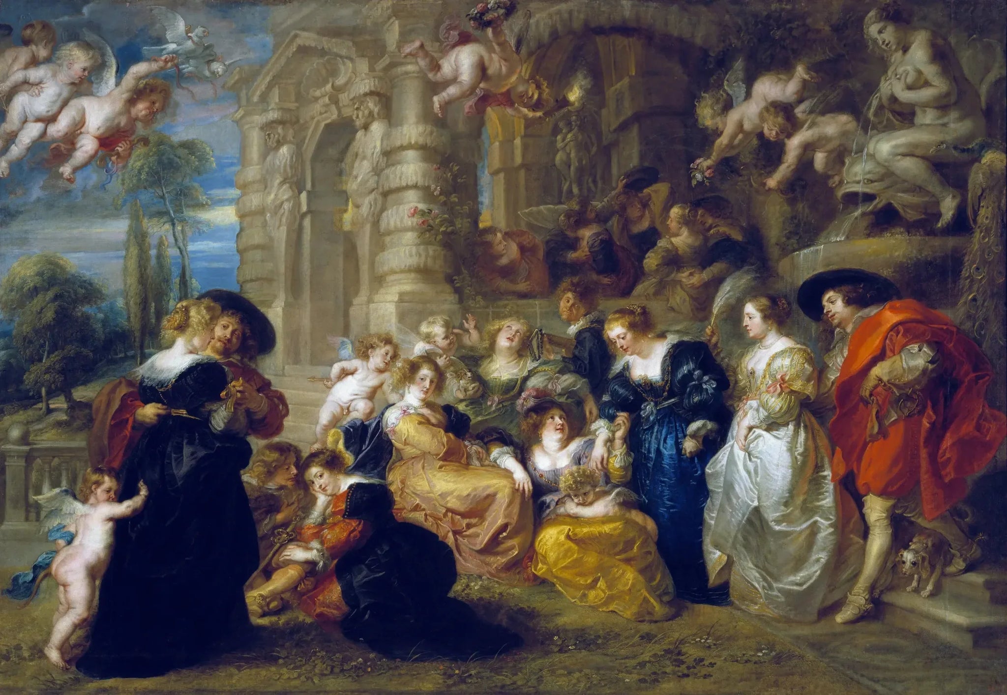 Le jardin de l'Amour - Peter Paul Rubens image 1 tableau peint à l’huile sur toile