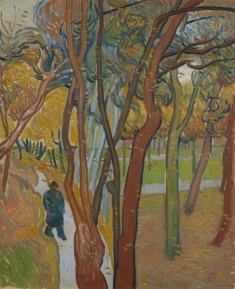 สวนของโรงพยาบาลเซนต์พอล (« ใบไม้ร่วง ») - Vincent van Gogh