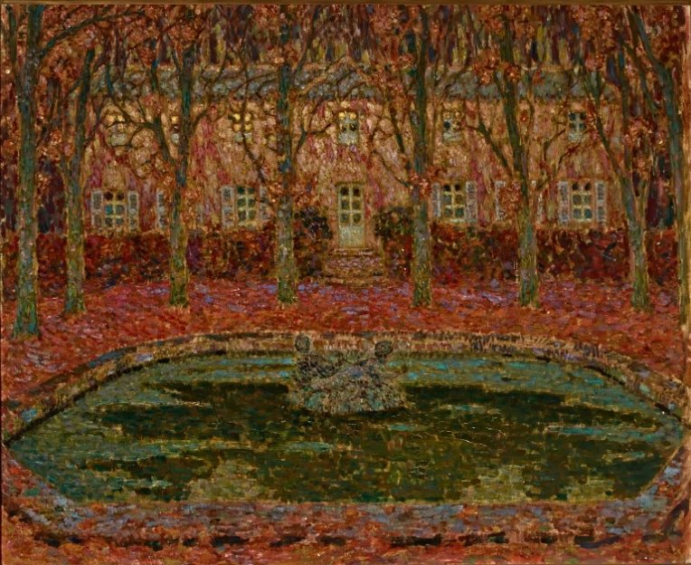 สวนของบ้าน Gerberoy - Henri Le Sidaner