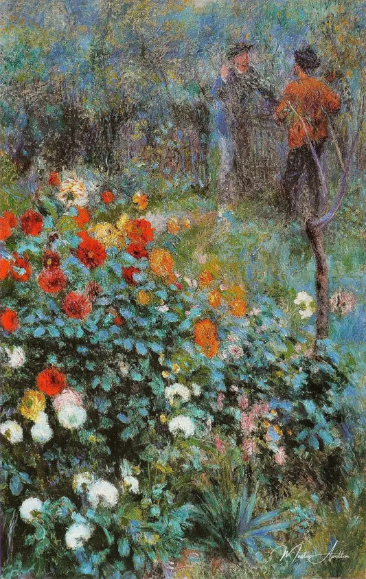 Le jardin de la rue Cortot - Pierre-Auguste Renoir - Reproductions de tableaux et peintures haut de gamme