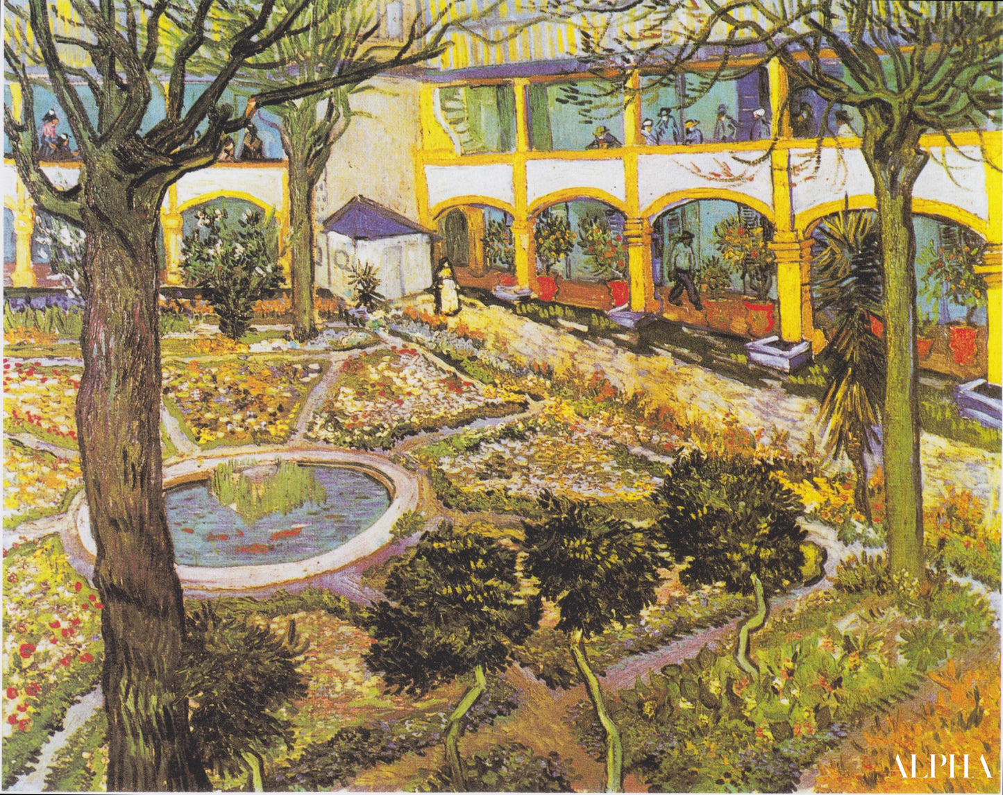 Le jardin de l'hôpital dans les Arles - Van Gogh - Reproductions de tableaux et peintures haut de gamme