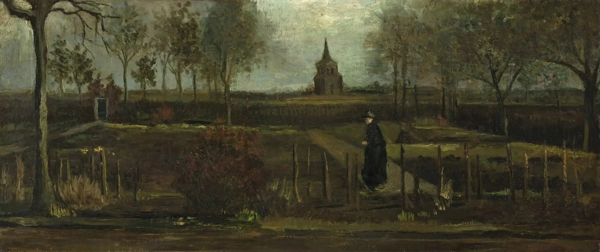 Le Jardin du presbytère de Nuenen au printemps - Vincent van Gogh image 1 copie peinte à la main à l’huile