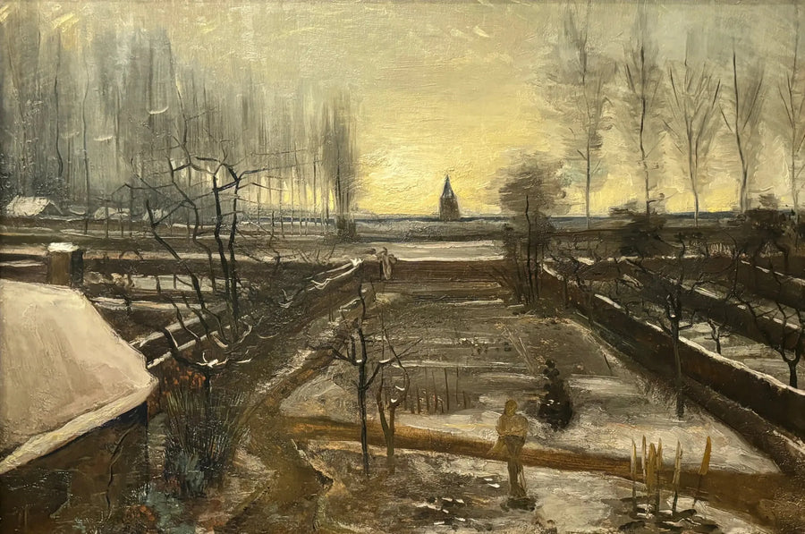 สวนของพระสังฆราชที่นูเนนใต้หิมะ - Vincent van Gogh