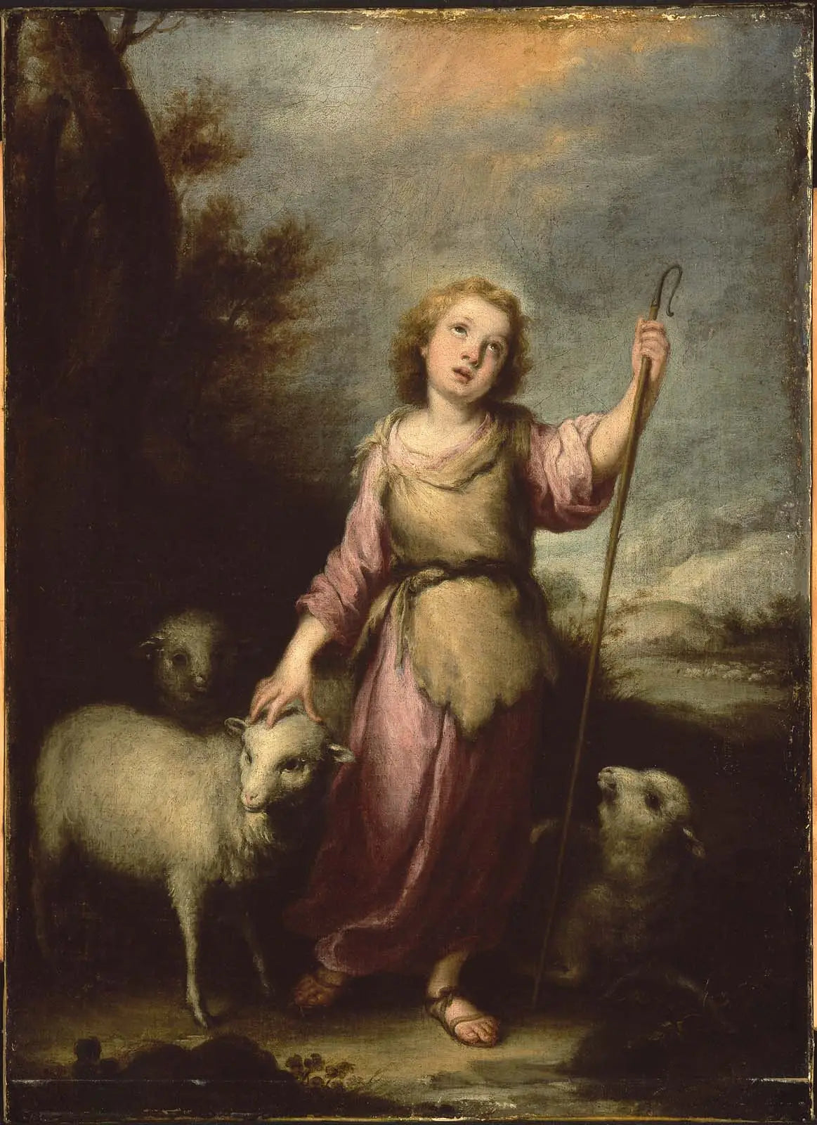Le jeune Christ en bon berger - Bartolomé Esteban Murillo - Alpha Reproduction