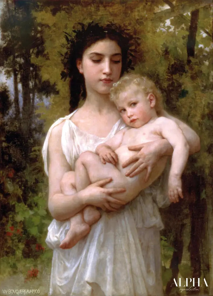 Le jeune frère de William Bouguereau - Reproductions de tableaux et peintures haut de gamme