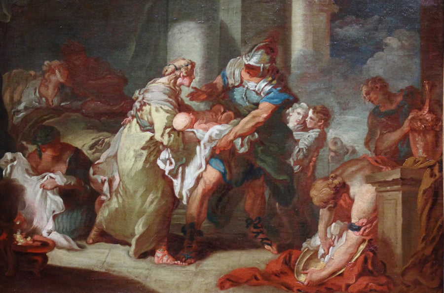 Pyrrhus หนุ่มถูกช่วยชีวิต? - François Boucher