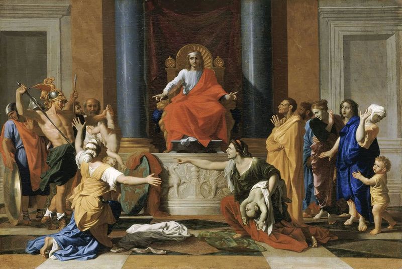 การพิพากษาของซาโลมอน - Nicolas Poussin