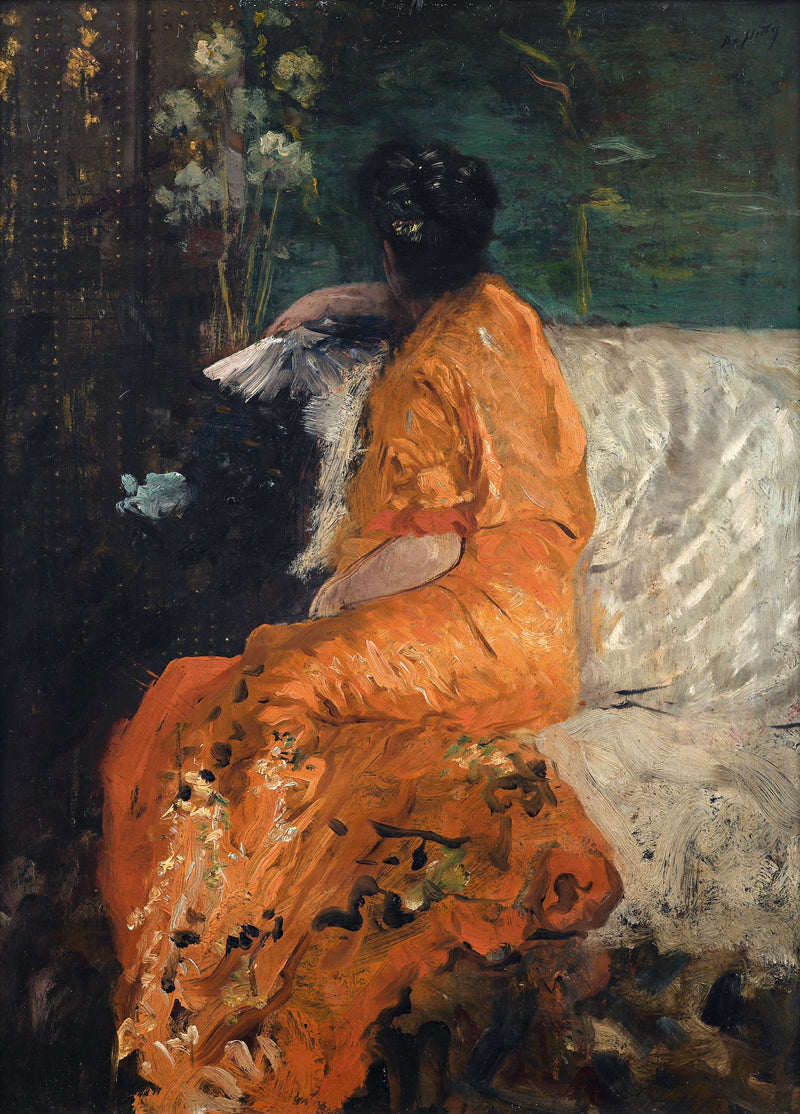 คิโมโนสีส้ม - Giuseppe De Nittis
