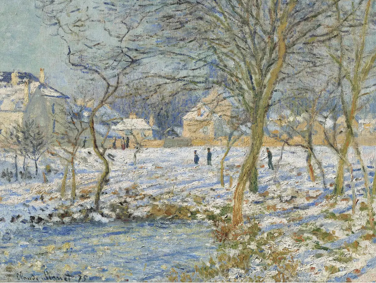 Reproduction du tableau « Le lac, l'effet de la neige - Claude Monet » par Alpha Reproduction en peinture à l’huile