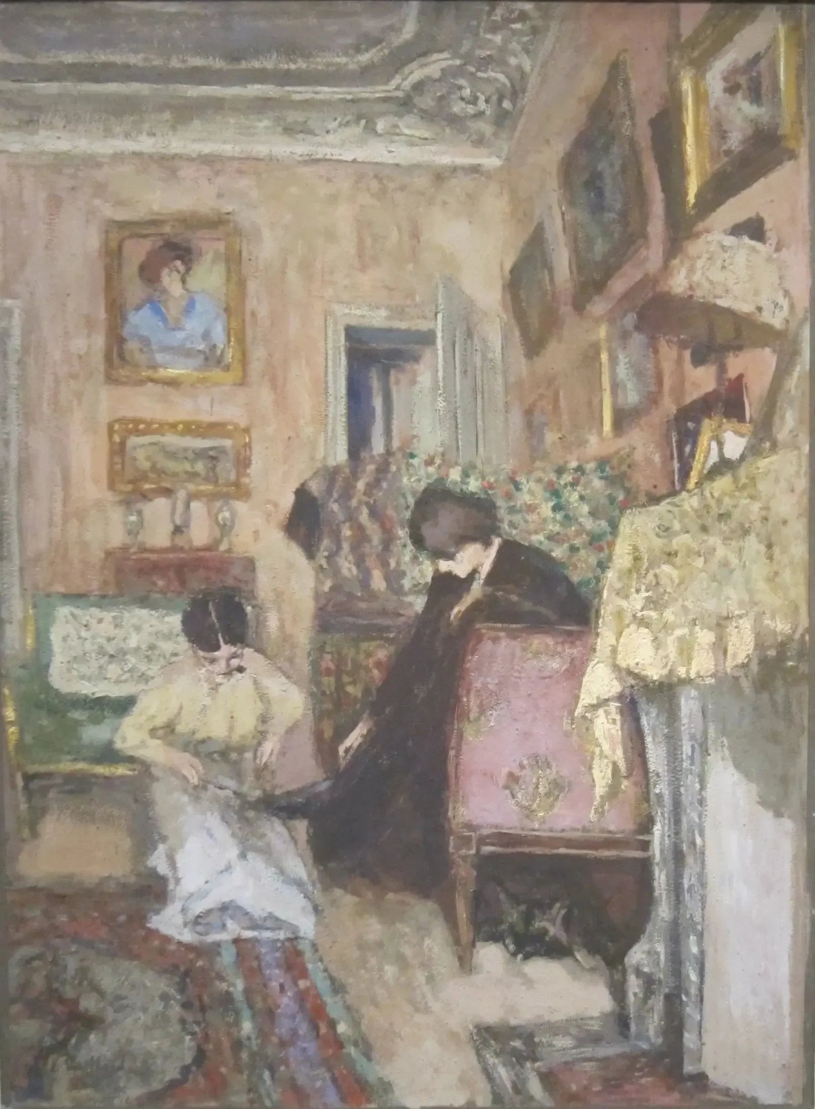 Le Lacet de la bottine - Édouard Vuillard image 1 reproduction de peinture à l’huile
