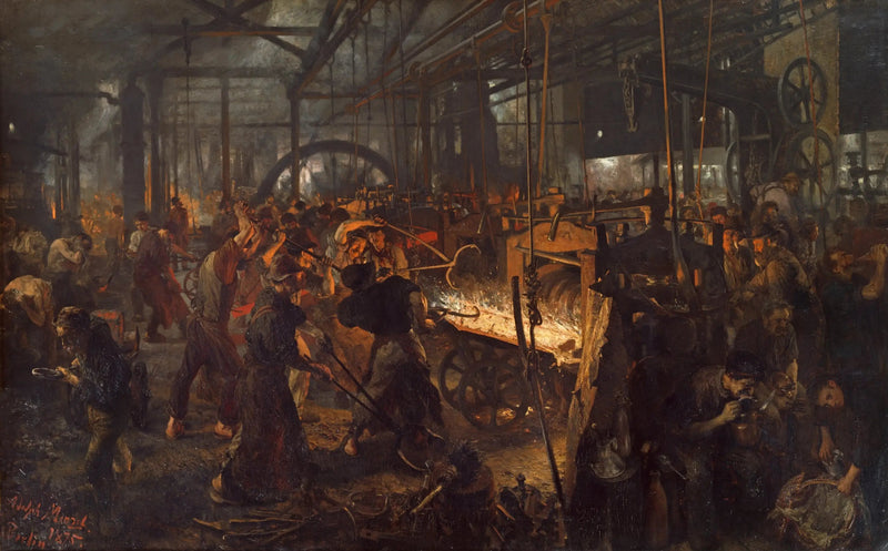 เครื่องรีดเหล็ก - Adolph von Menzel