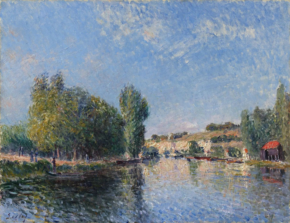 Le Loing à Moret - Alfred Sisley image 1 reproduction d’œuvre d’art à l’huile