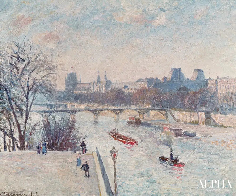 Le Louvre - Camille Pissarro - Reproductions de tableaux et peintures haut de gamme