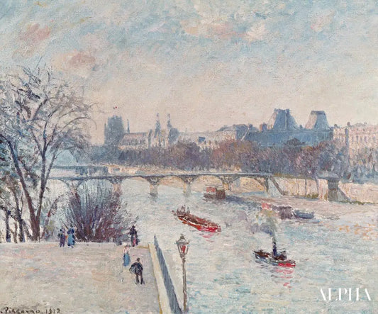 Le Louvre - Camille Pissarro - Reproductions de tableaux et peintures haut de gamme