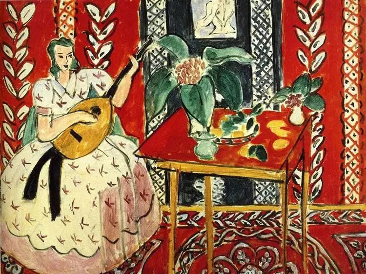 Le Luth - Henri Matisse image 1 copie de tableau peinte à la main