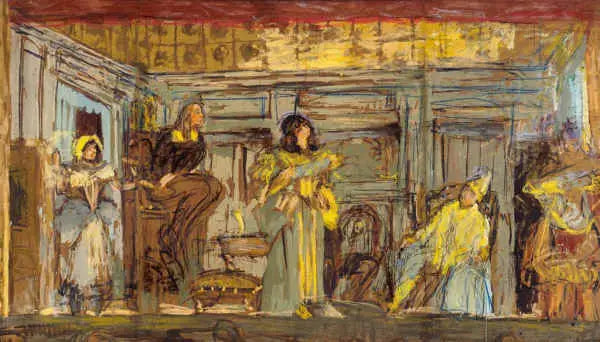 Le malade imaginaire - Édouard Vuillard image 1 copie peinte à la main à l’huile