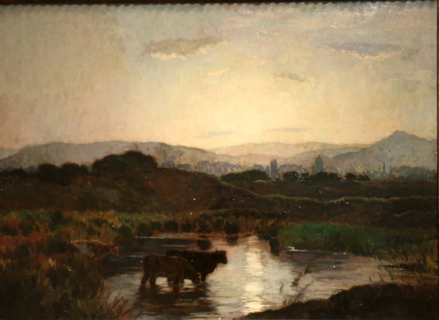 Le Marais des Lecques - René Ménard image 1 copie de tableau peinte à la main