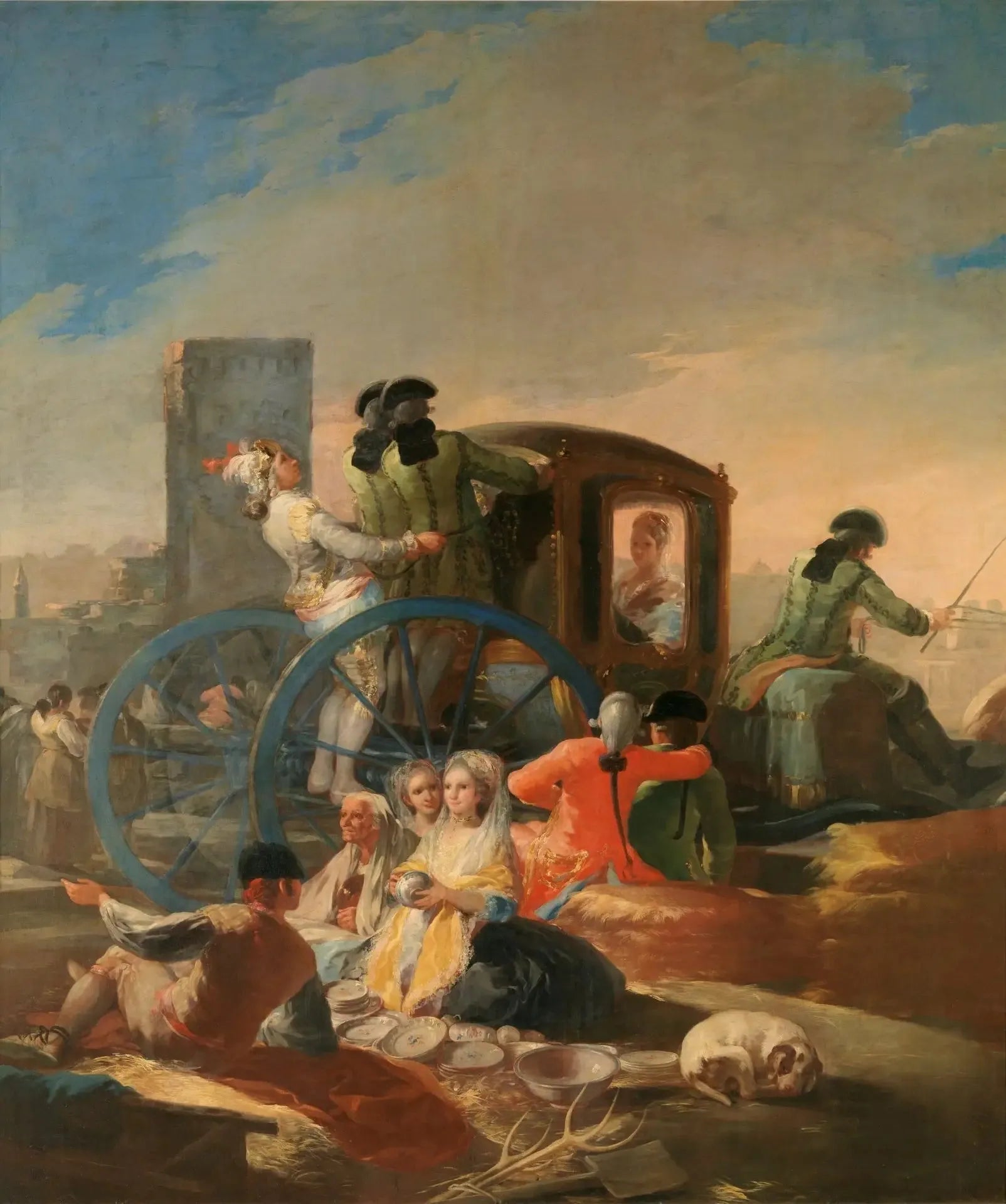 Le Marchand de vaisselle - Francisco de Goya image 1 tableau peint à l’huile sur toile
