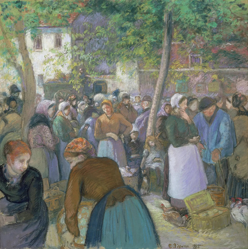 ตลาดของ Gisors - Camille Pissarro