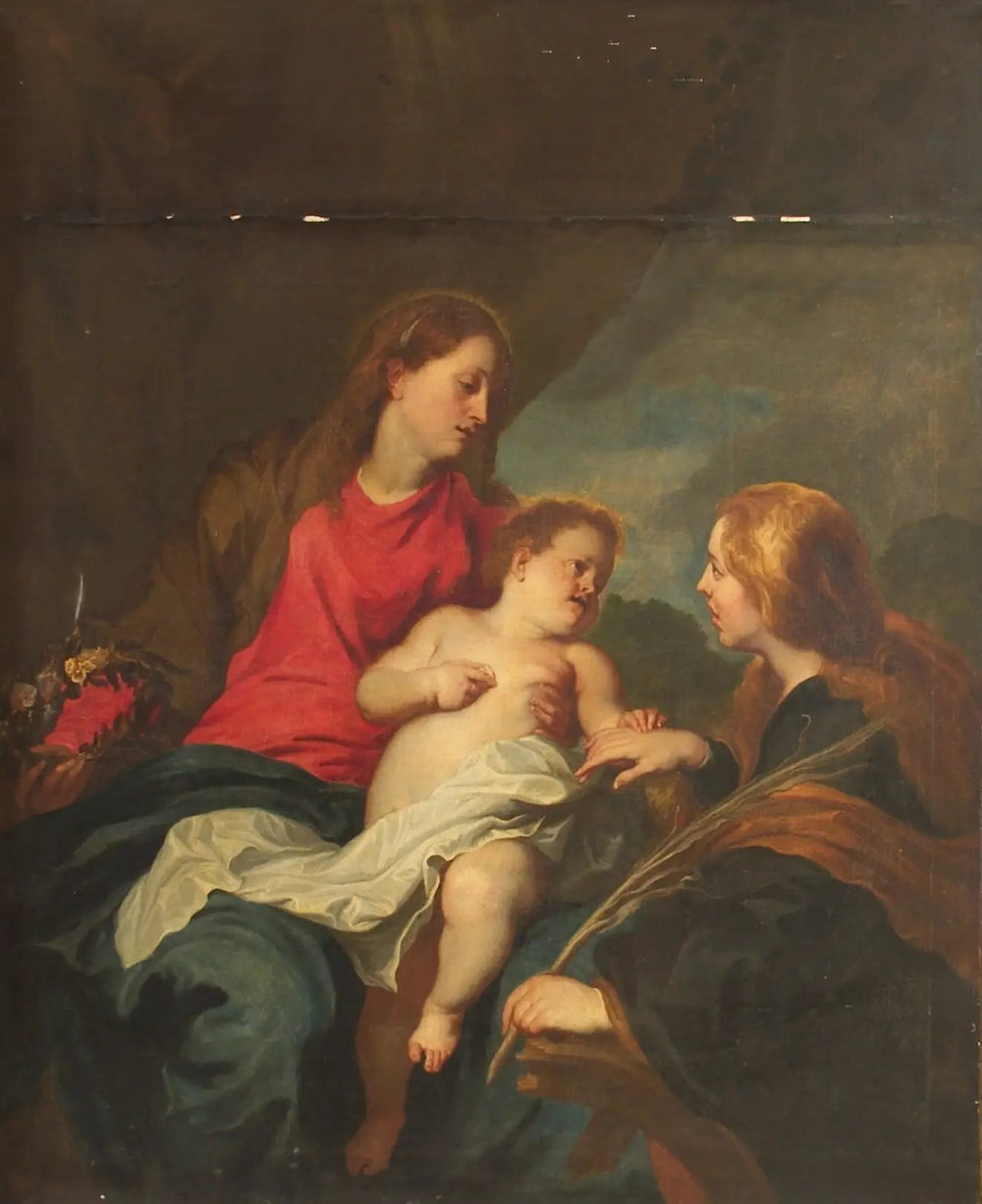 Le mariage mystique de sainte Catherine d’Alexandrie - Antoine van Dyck - Alpha Reproduction