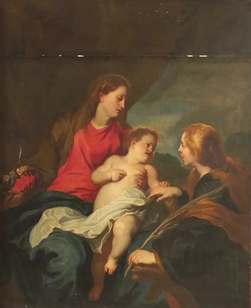 การสมรสลึกลับของนักบุญ Catherine แห่ง Alexandria - Antoine van Dyck