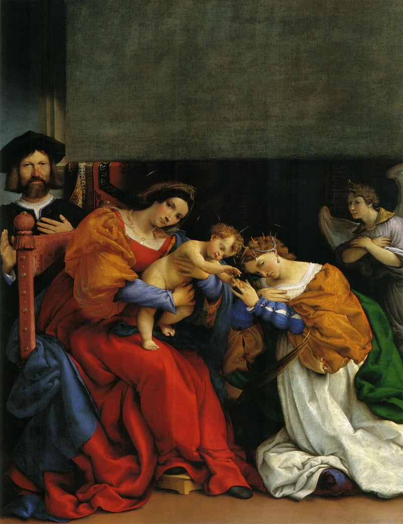 งานแต่งงานลึกลับของนักบุญแคทเธอรีน - Lorenzo Lotto