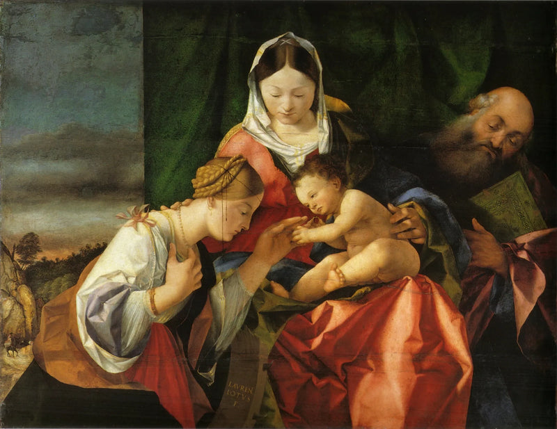 การสมรสลึกลับของนักบุญแคทเธอรีน - Lorenzo Lotto