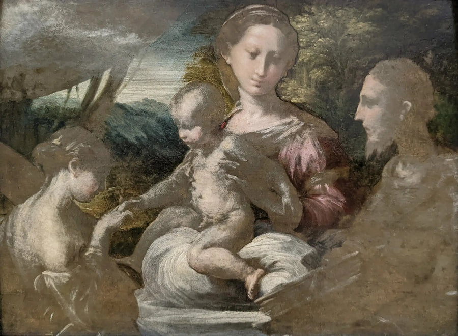 Le Mariage mystique de Sainte Catherine - Parmigianino image 1 reproduction artisanale de tableau