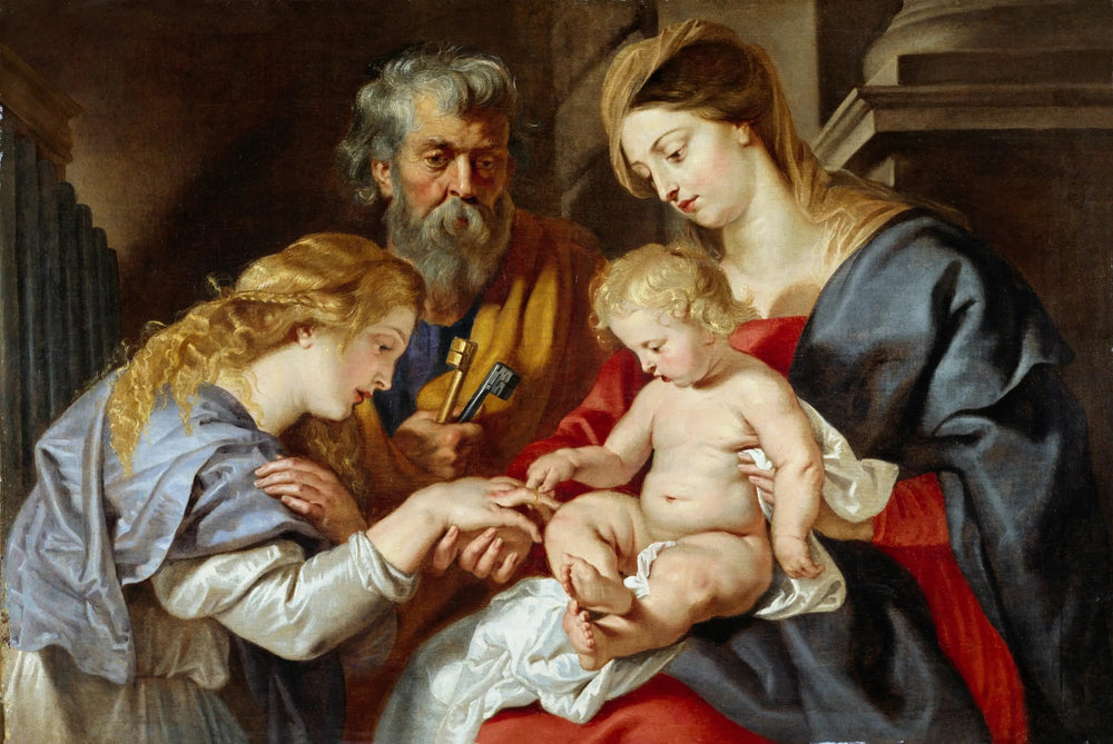 Le mariage mystique de sainte Catherine - Peter Paul Rubens - Alpha Reproduction