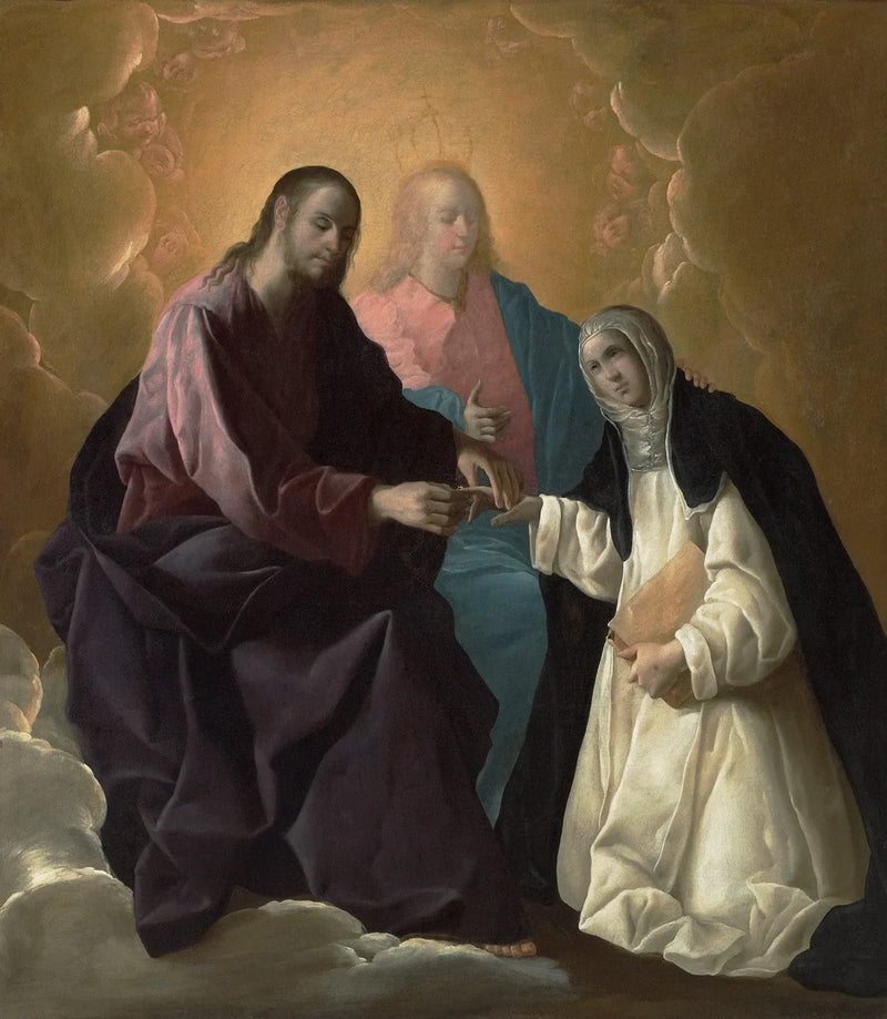 การสมรสลึกลับของนักบุญ Catherine de Sienne - Francisco de Zurbarán