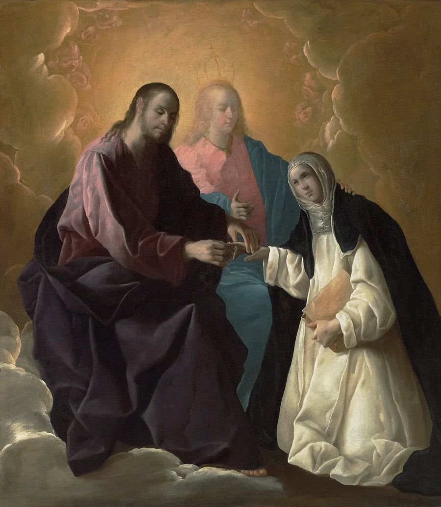 การสมรสลึกลับของนักบุญ Catherine de Sienne - Francisco de Zurbarán