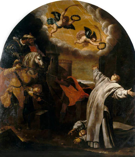 Le martyre à Roermond de Vinzenz Herck et Jan Van Loewen - Vincenzo Carducci image 1 copie de tableau peinte à la main