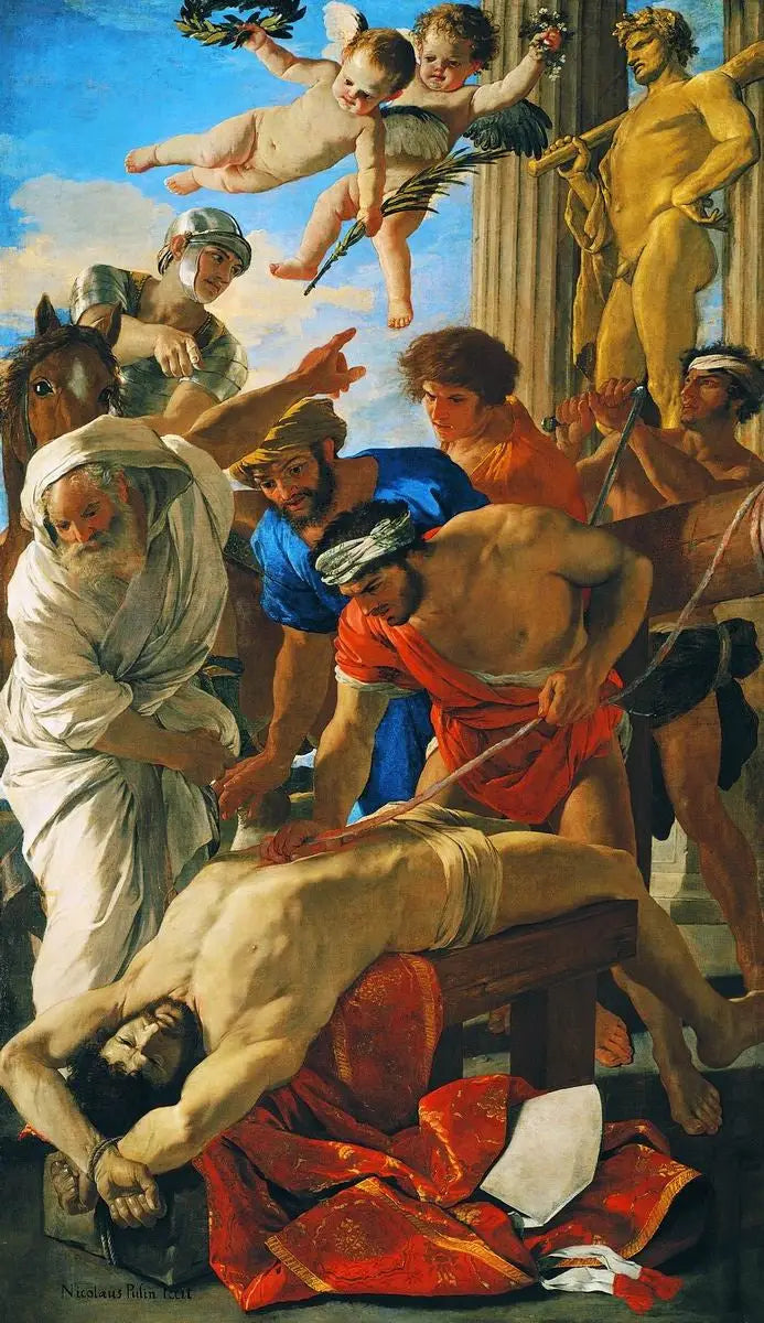 การทรมานของนักบุญเอราสม์ - Nicolas Poussin