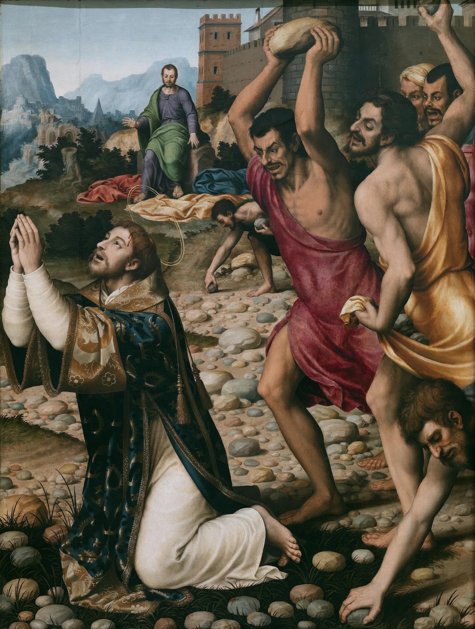 Le martyre de saint Étienne - Juan de Juanes image 1 reproduction artisanale de tableau