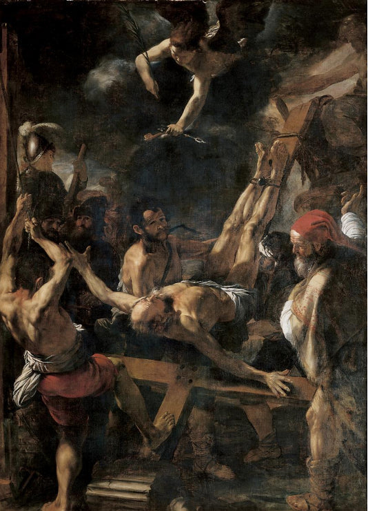 Le Martyre de saint Pierre - Mattia Preti image 1 reproduction artisanale de tableau
