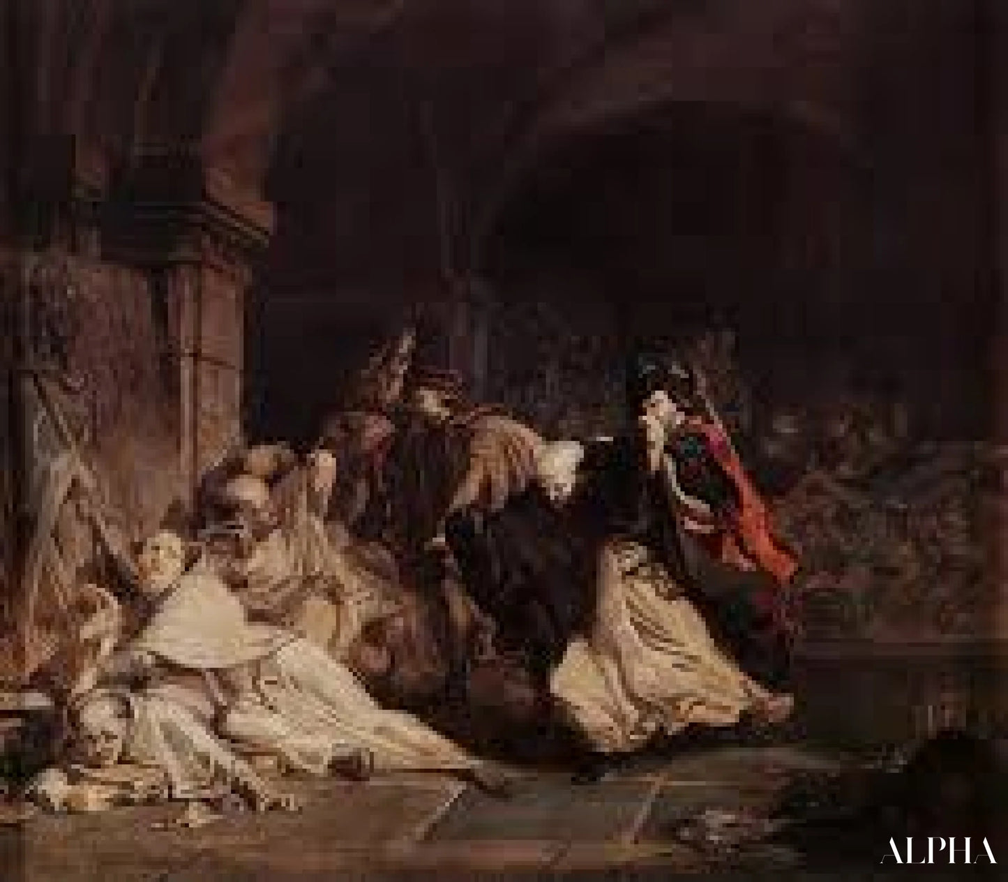 Le massacre des moines de Tamond - Lawrence Alma-Tadema Reproductions de tableaux à la peinture à l’huile