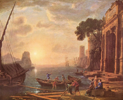 Le Matin dans un port de mer - Claude Lorrain - Alpha Reproduction