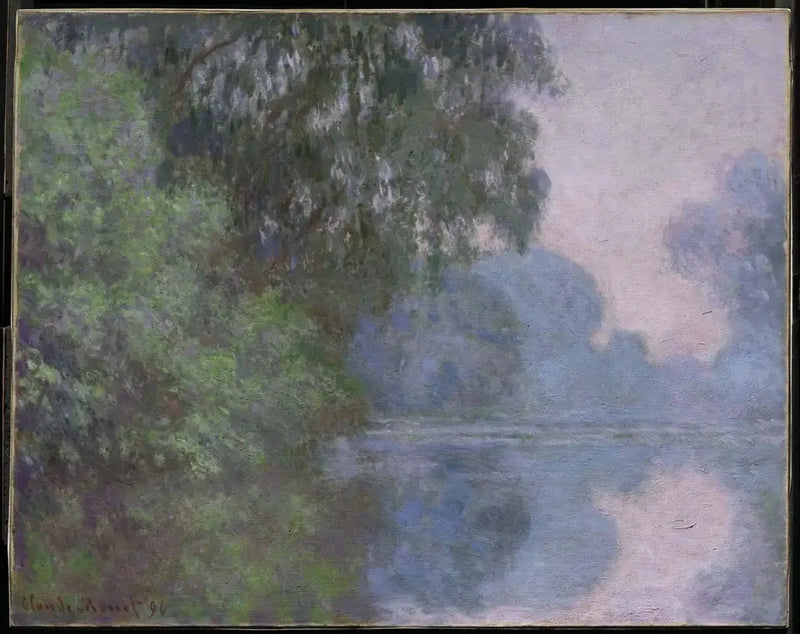 เช้าบนแม่น้ำแซน ใกล้กับกีแวร์นี - Claude Monet