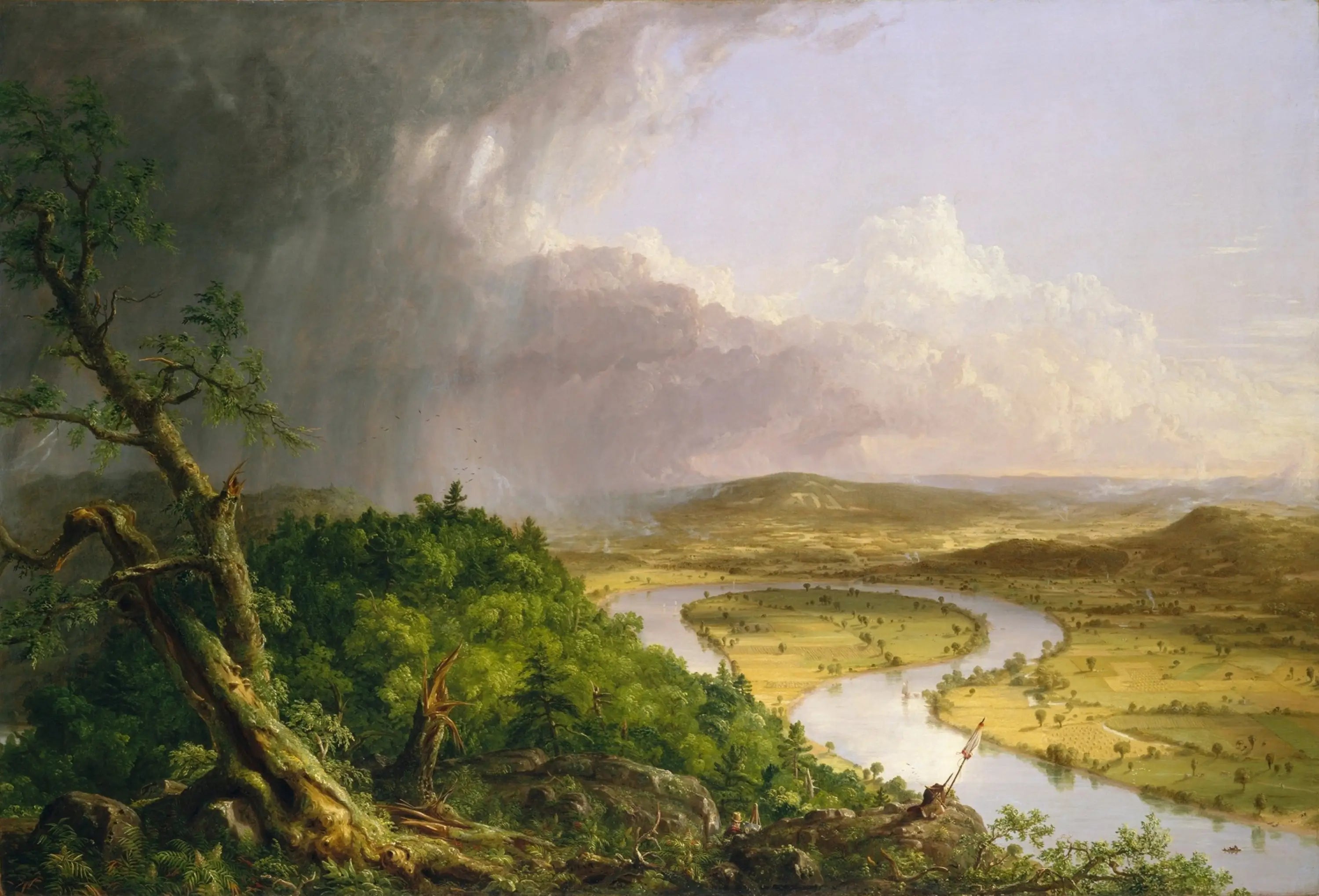 Le Méandre - Thomas Cole image 1 reproduction d’œuvre d’art à l’huile