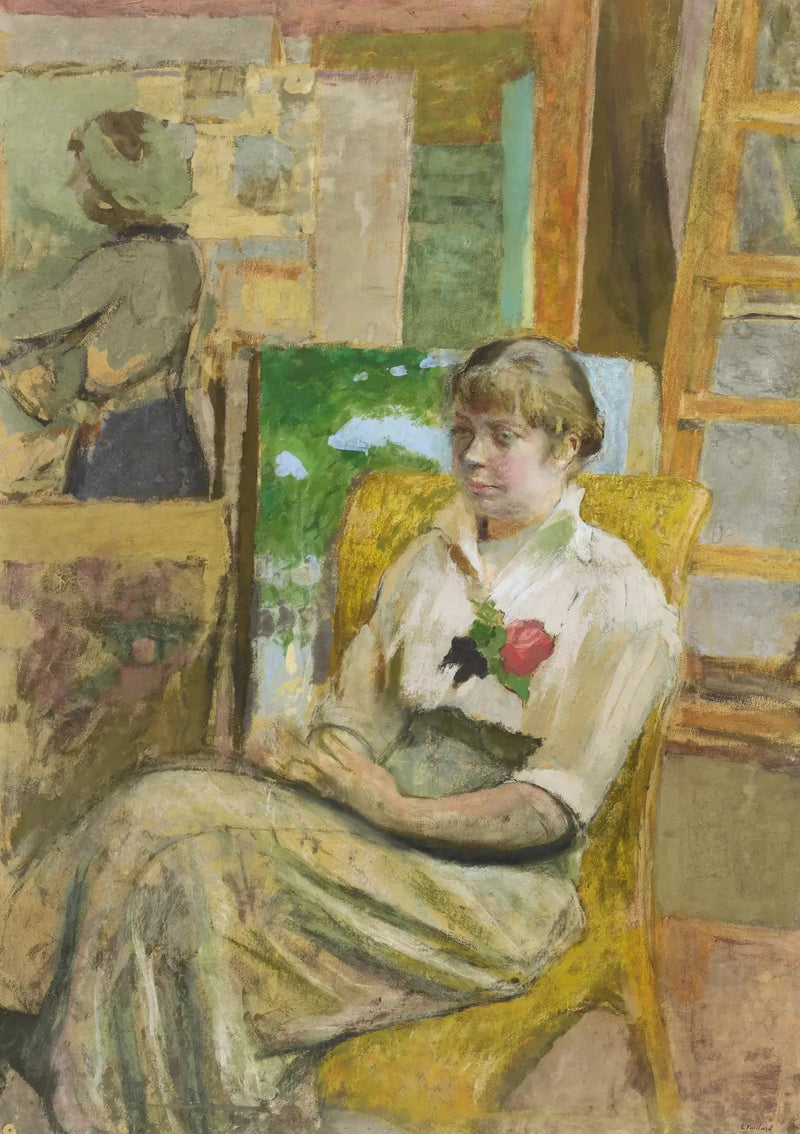 แบบโมเดลดอกกุหลาบ - Édouard Vuillard