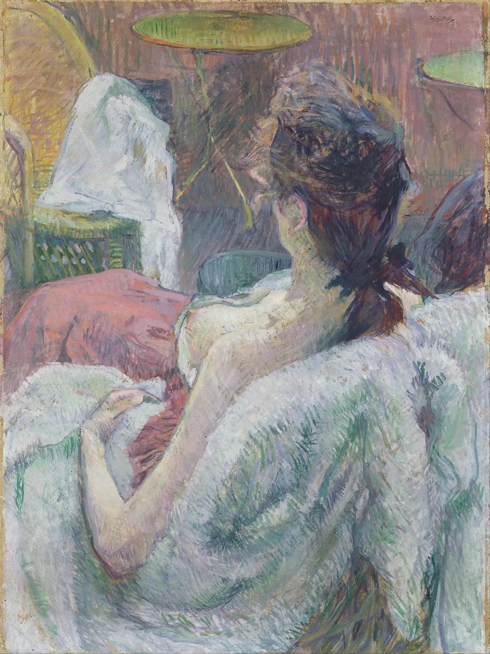 Le modèle au repos - Henri de Toulouse-Lautrec image 1 reproduction de peinture à l’huile