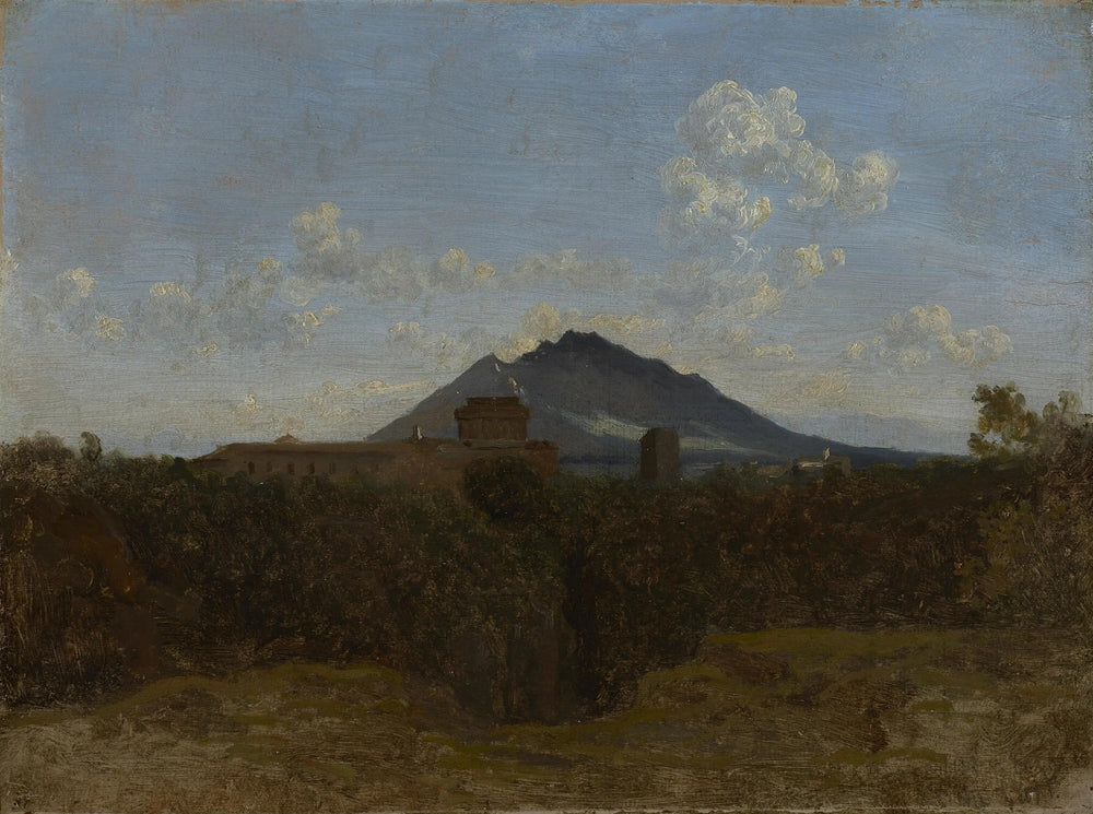 Le mont Soracte - Jean-Baptiste Camille Corot image 1 copie peinte à la main à l’huile