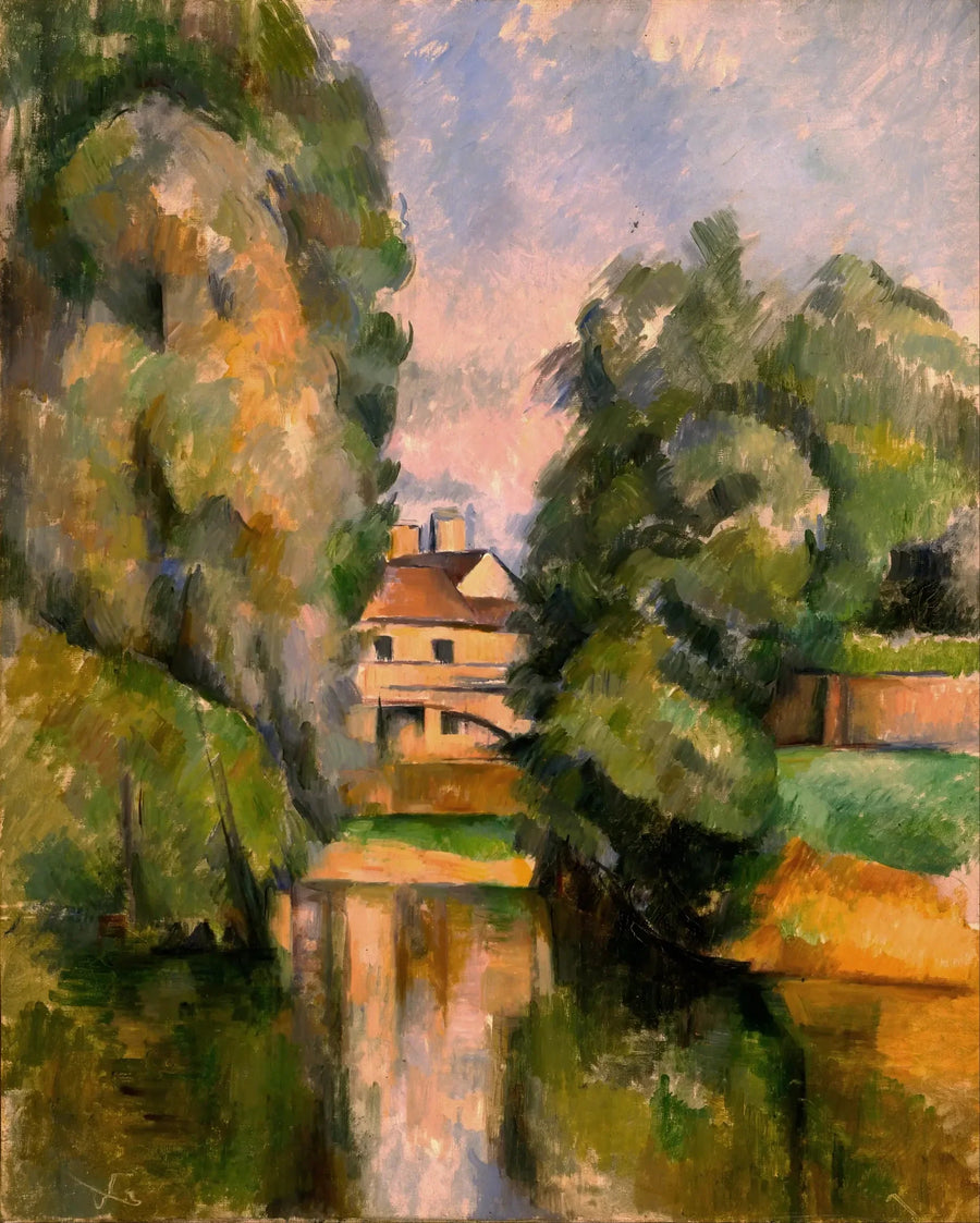 โรงสีที่ไหม้ในเมืองเมซง-อัลฟอร์ - Paul Cézanne