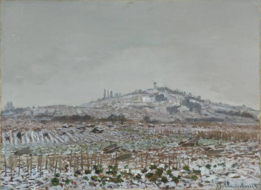 โรงสีออร์เจอมงต์, หิมะ - Claude Monet
