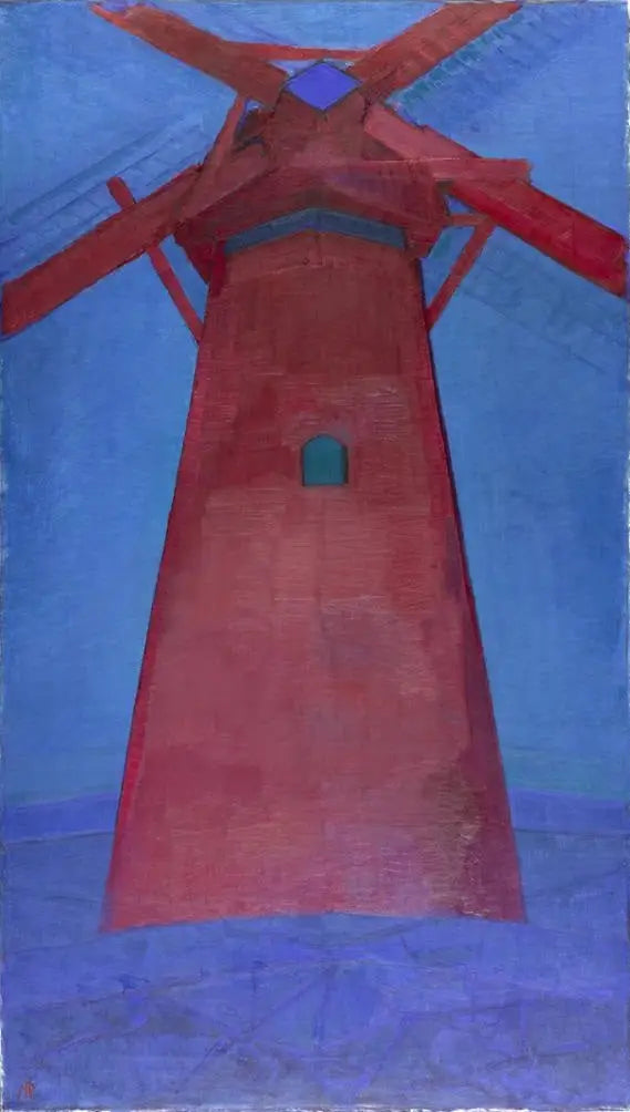 Reproduction du tableau « Le Moulin Rouge - Piet Mondrian » par Alpha Reproduction en peinture à l’huile