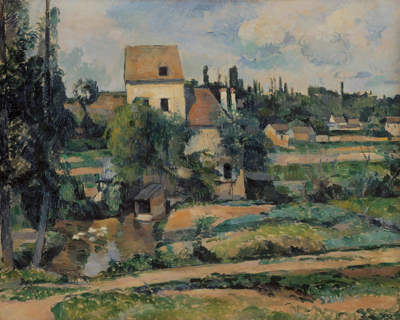 โรงสีที่แม่น้ำคูลูฟร์ที่ปงตัวส์ - Paul Cézanne