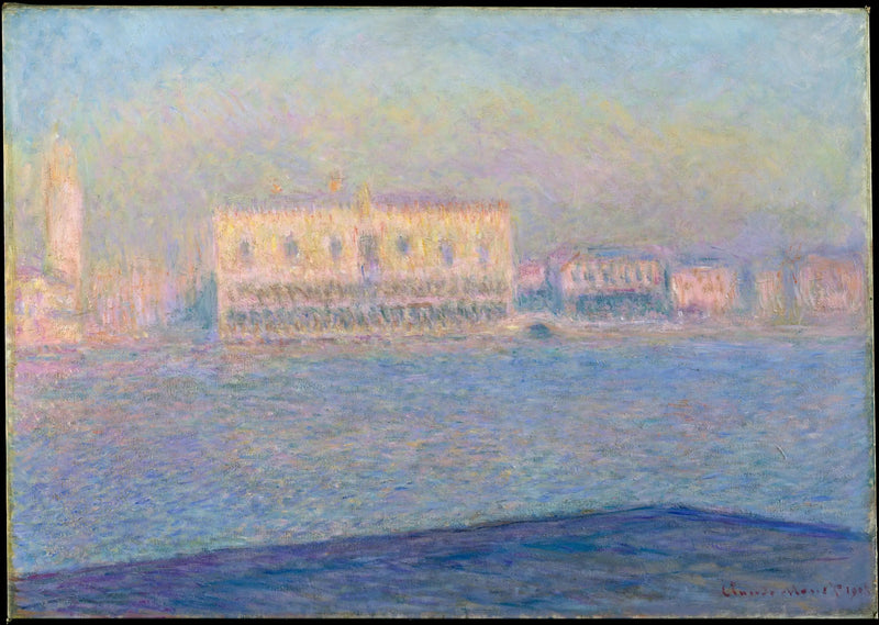 พระราชวังโดเจที่มองจากซานจอร์โจ มัจโจเร - Claude Monet